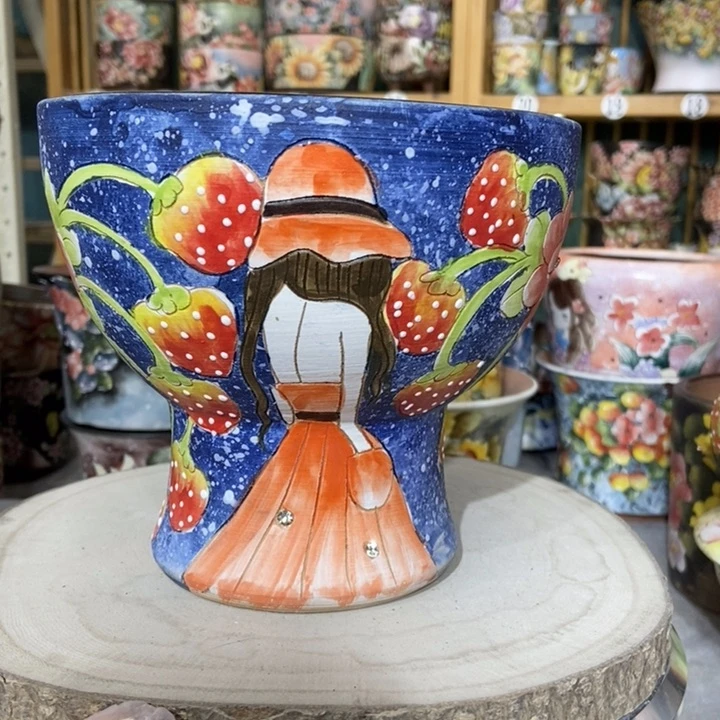 红陶景德镇艺术手绘作品