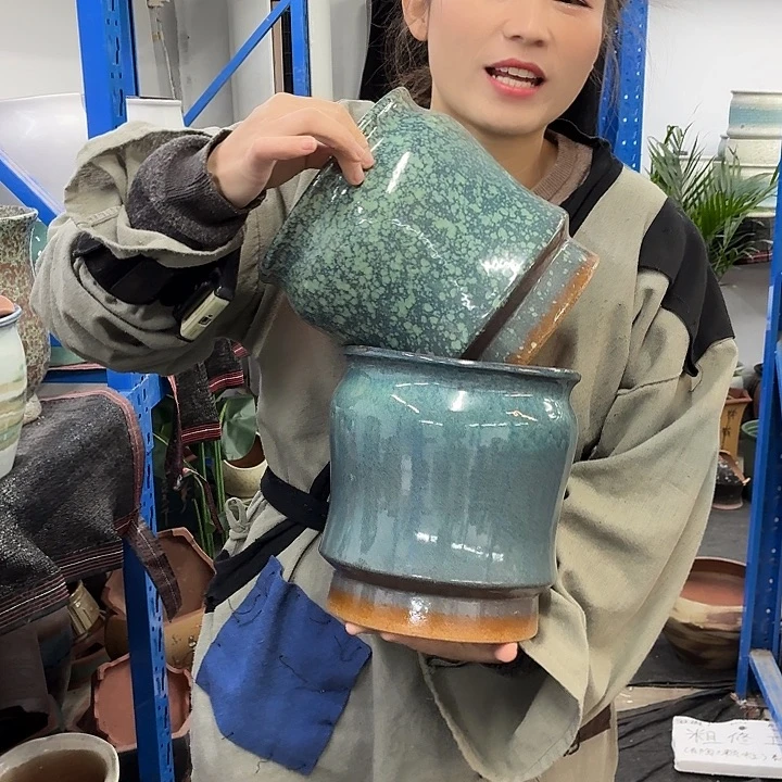 18×22 -粗陶花盆有孔-买买买