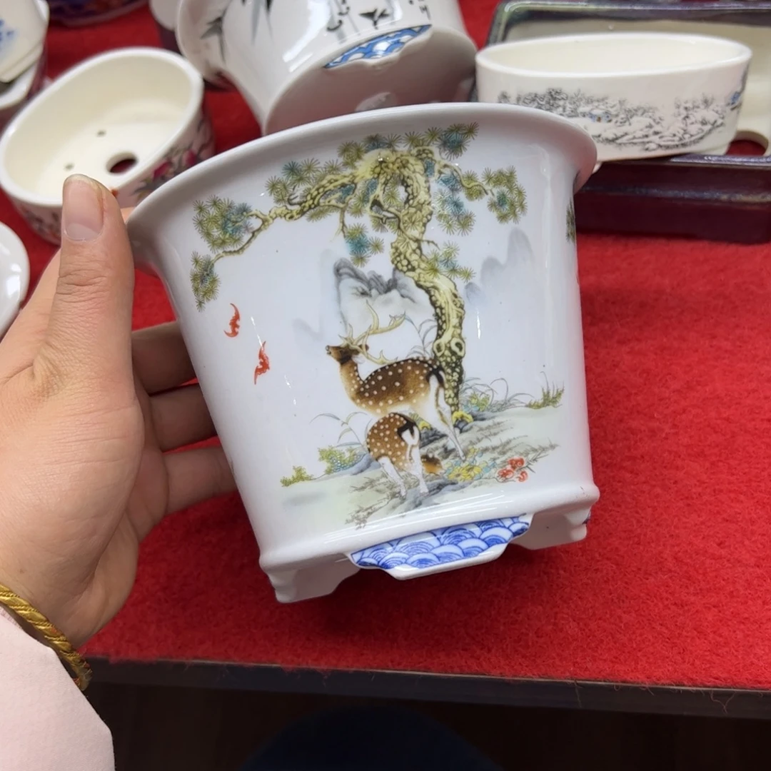 花盆紫砂070号瑕疵14.5/11.5cm