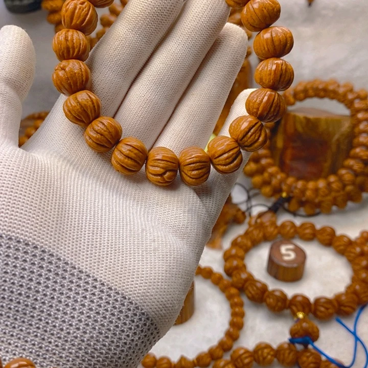 桃核吊坠佛手单圈