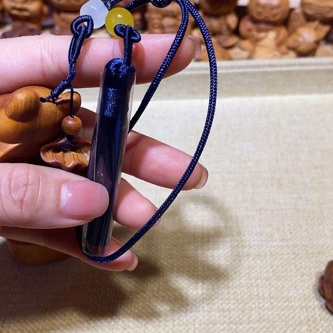 木?*?崖柏手把件，绳