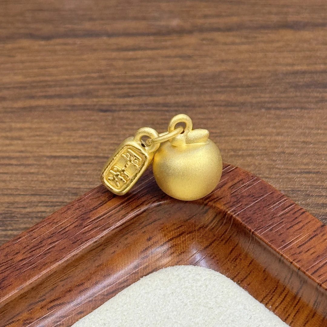 水贝黄金足金999平安苹果提溜DP2214