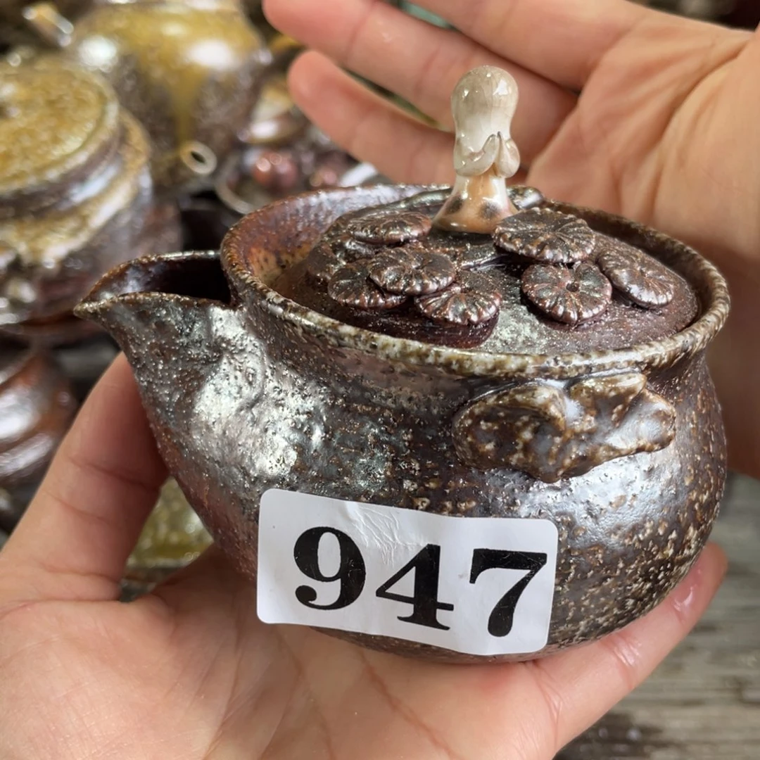 陶纯手工柴烧茶壶茶具