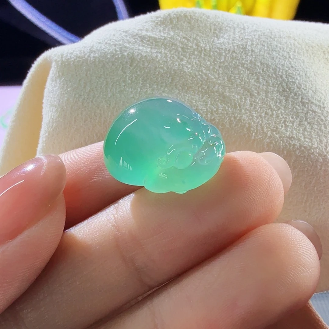 颈饰未镶嵌翡翠胖墩墩金蟾