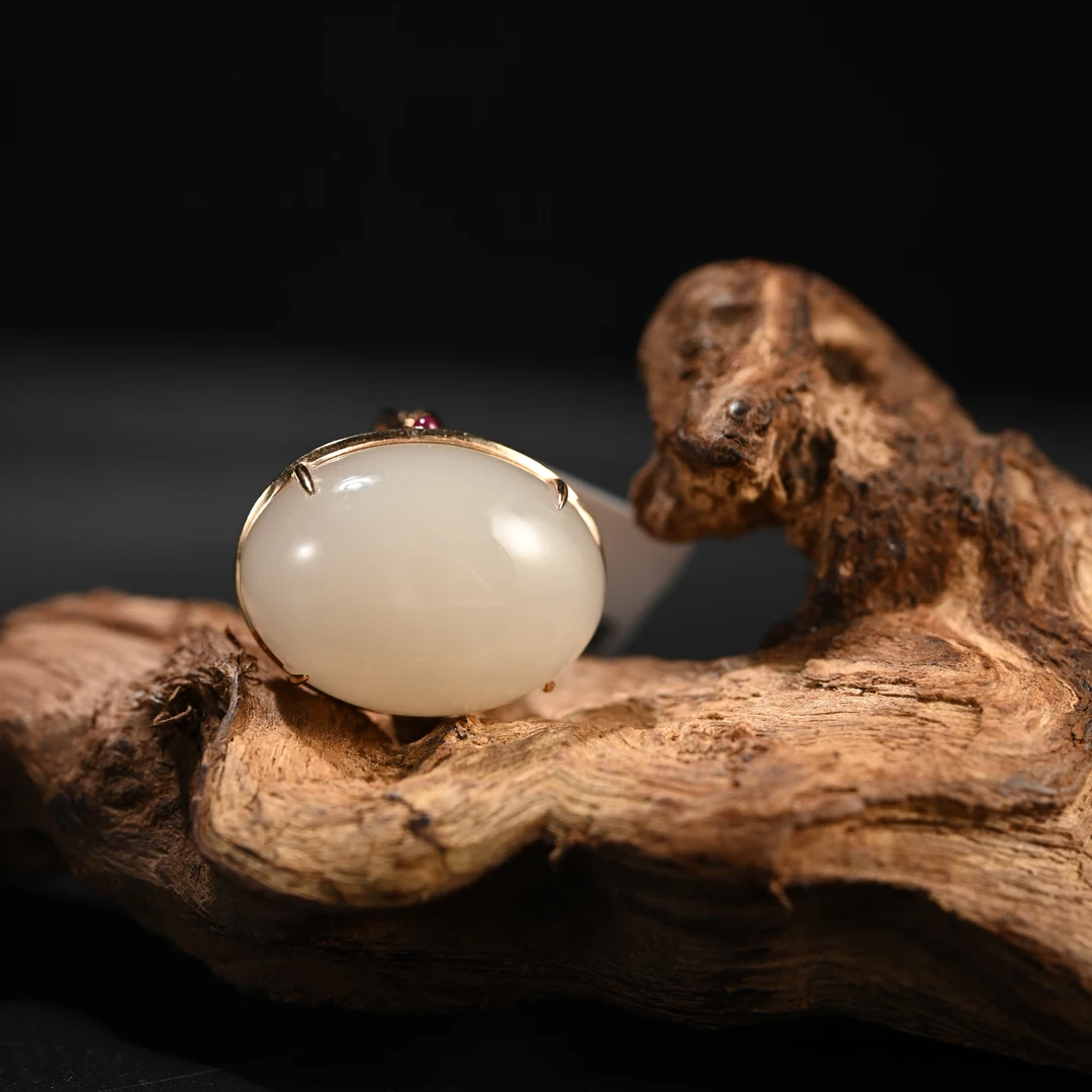 LOT8835 和田玉戒指/杭拍