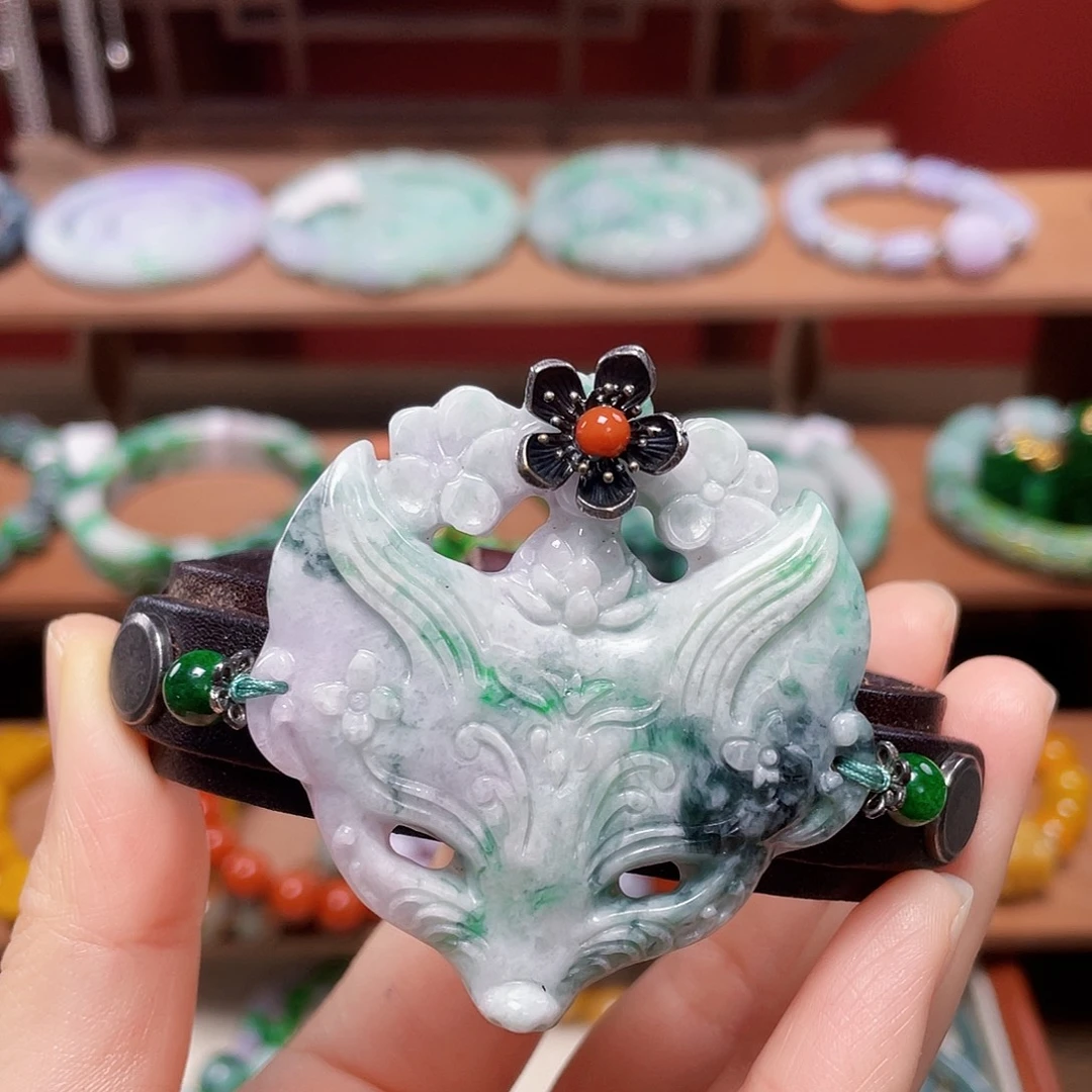 翡翠未镶嵌手链饰品