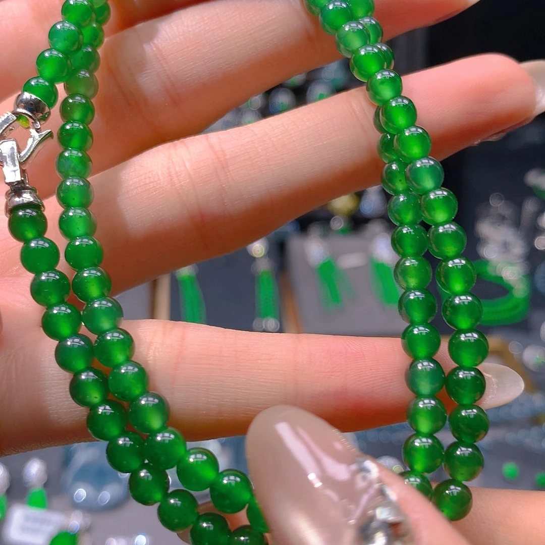 翡翠未镶嵌耳饰天然翡翠