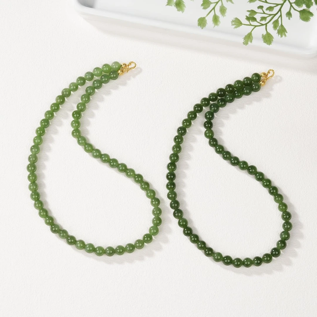 【云上好物】和田玉项链-多样性发其一-约8mm-DS47385-15（JG）