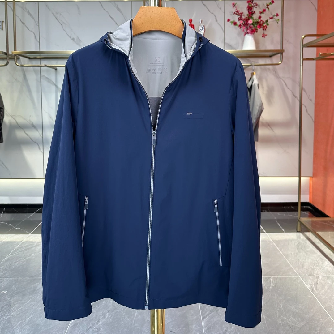 《金宇航制衣》春季新款男士帽子可拆卸夹克休闲外套 J9901