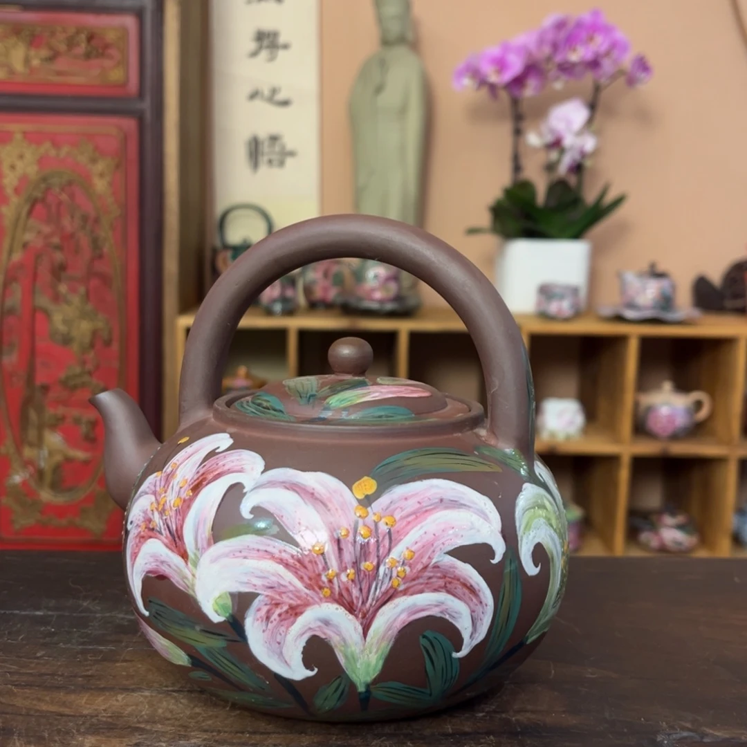 柴烧纯手工手绘陶瓷