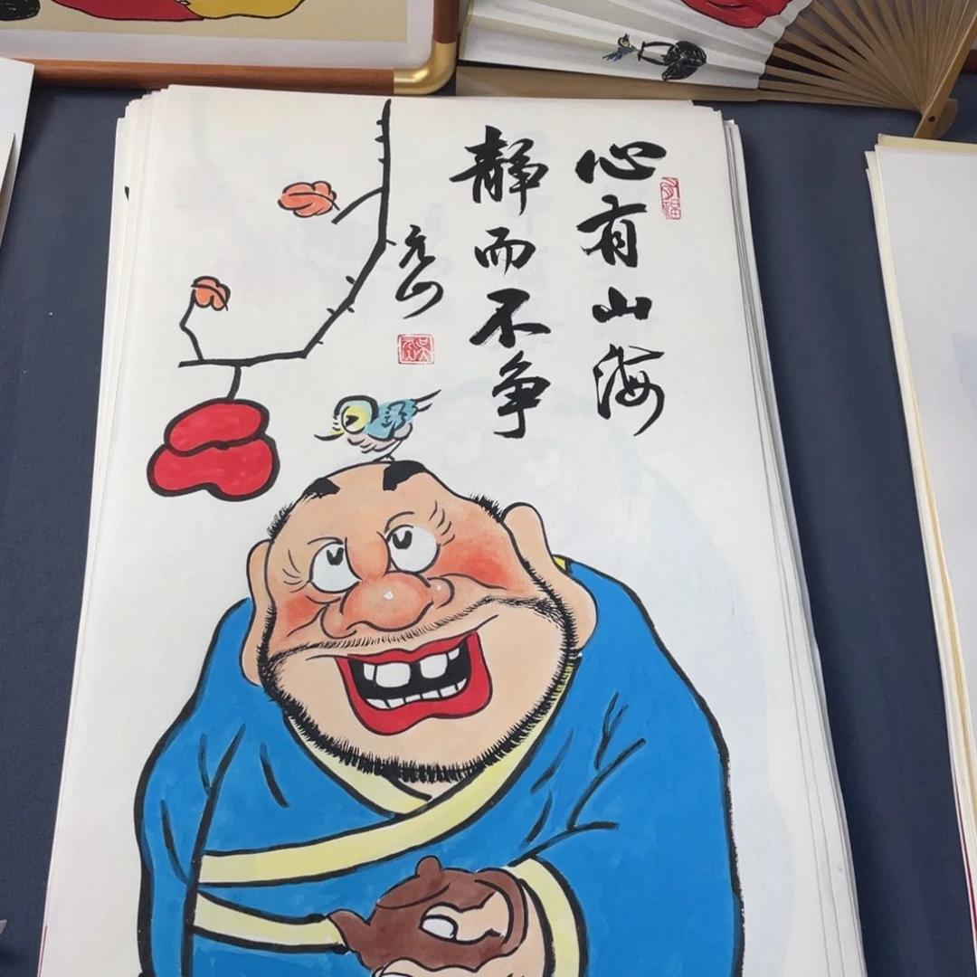 国画纯手绘禅意画作品