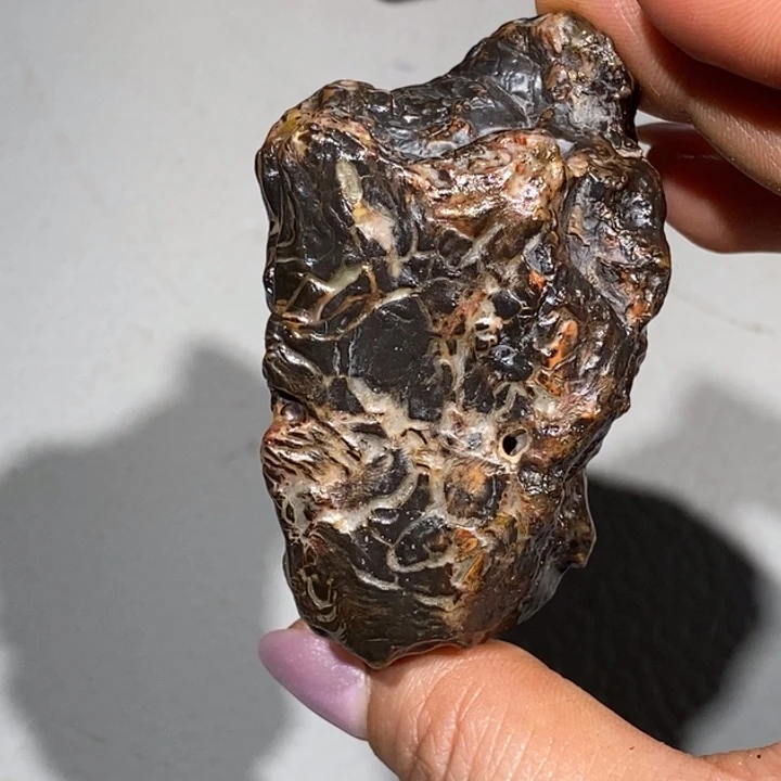 玛瑙/玉髓车挂合金石****缘19