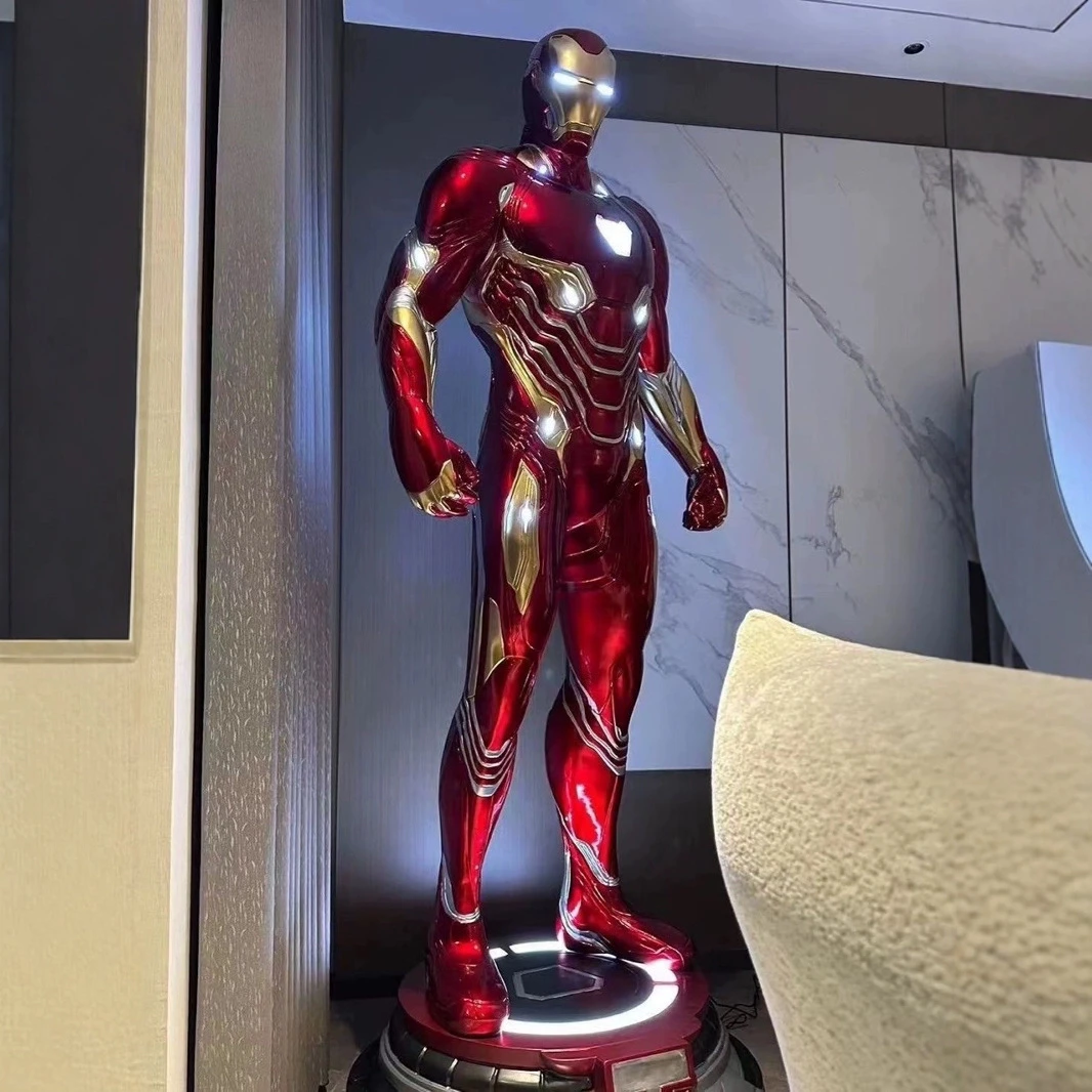 【高品质】钢铁侠 1;1 MK50 雕像摆件全身21处发光点位雕像