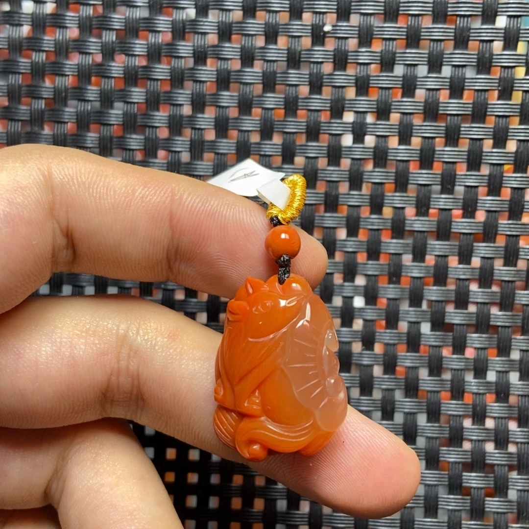 南红玛瑙未镶嵌吊坠(不含链)