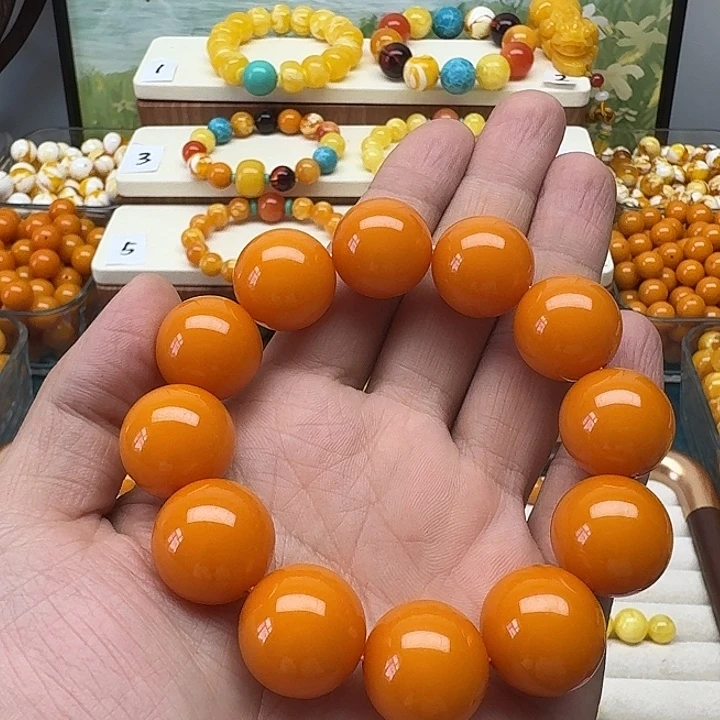 宝***家非金属老蜜色素串搭配一条