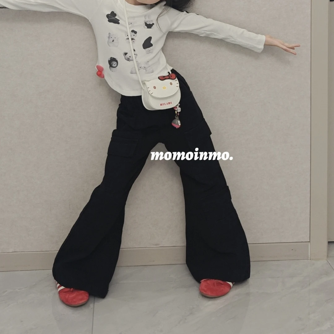 2519儿童工装微喇裤