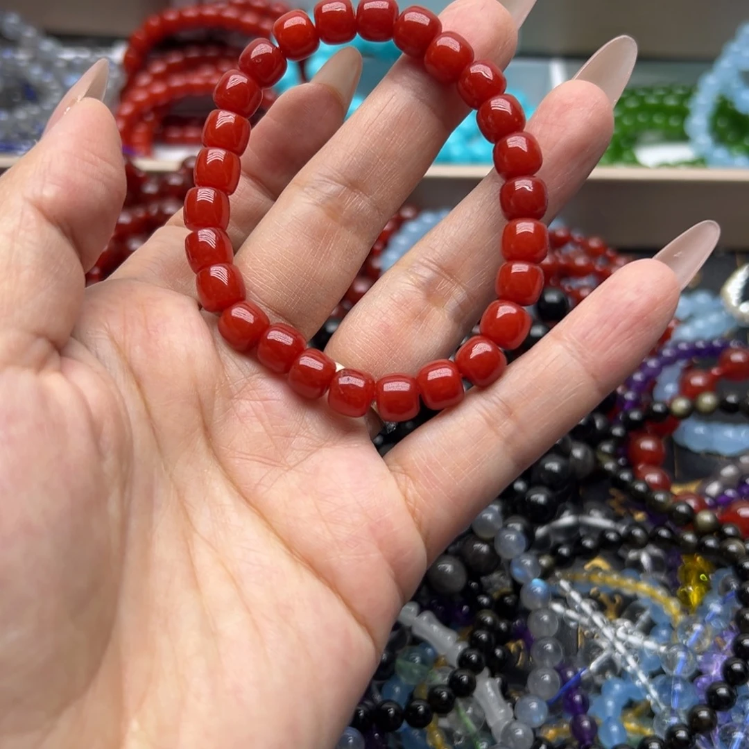 手链烟晶未镶嵌南红