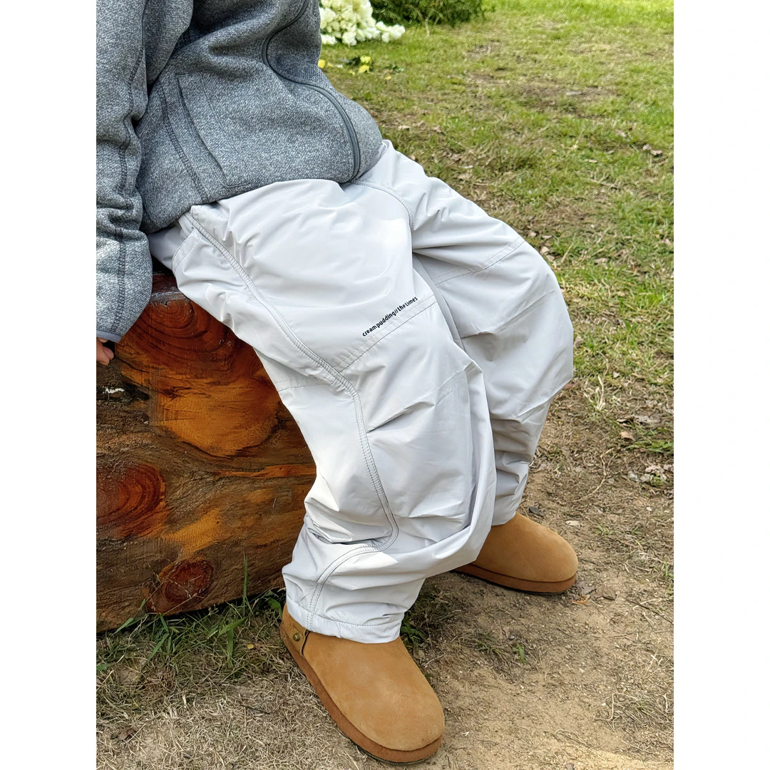 5504男童加绒工装裤2025冬新款儿童山系户外裤子小胖子冬季束脚裤