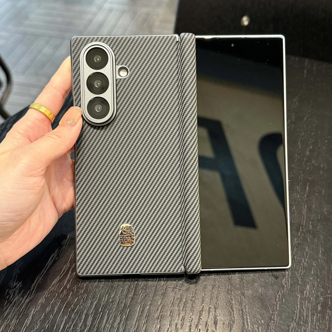 适用于三星Fold7手机壳铰链全包磁吸中轴zfold7折叠手机壳 单后壳