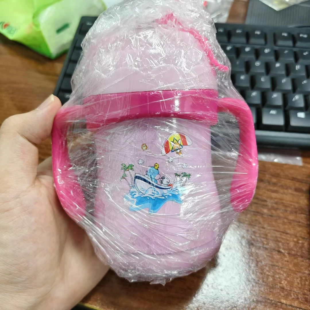 九乐 足银亚克力银制品 粉色小孩保温杯40克