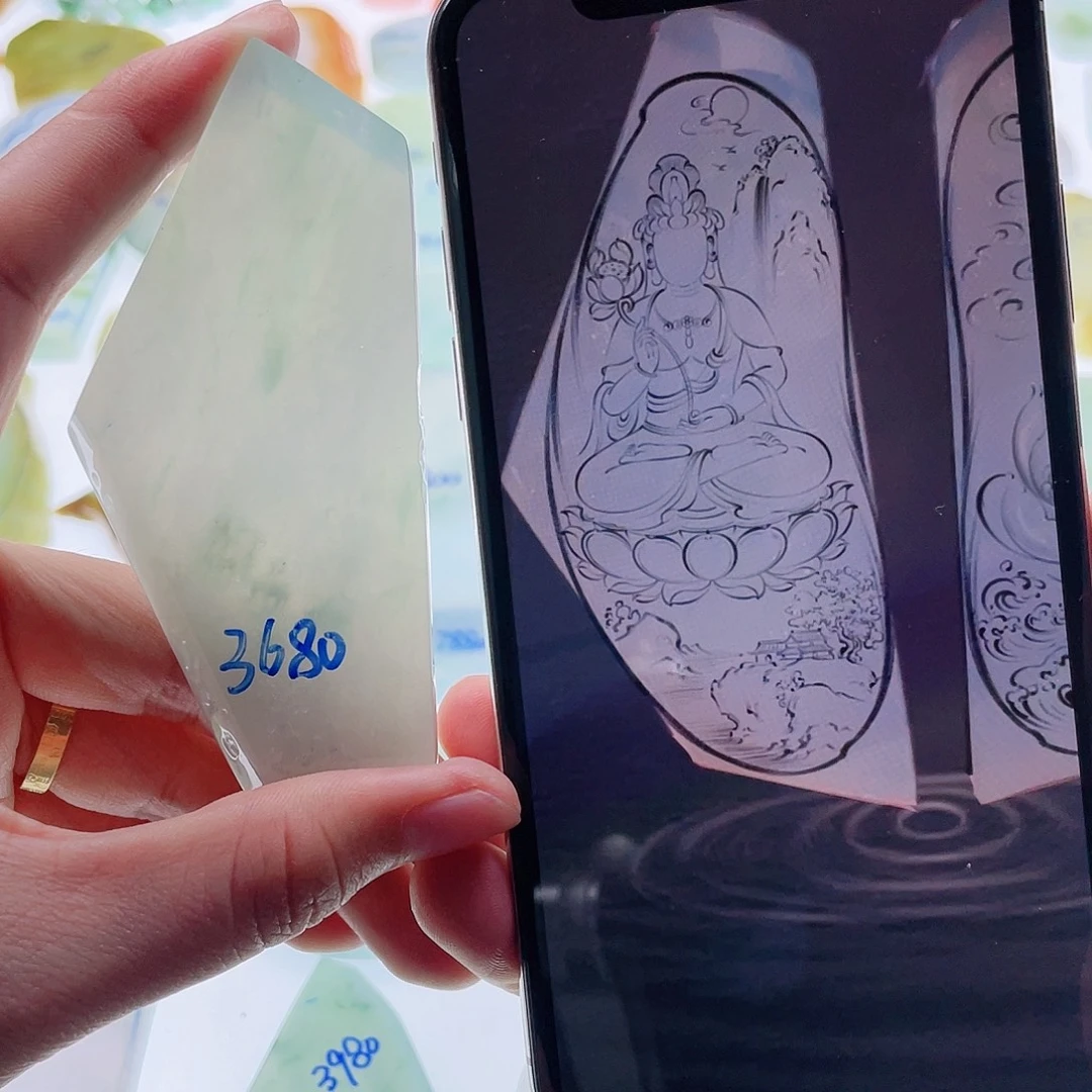 定制翡翠未镶嵌天然