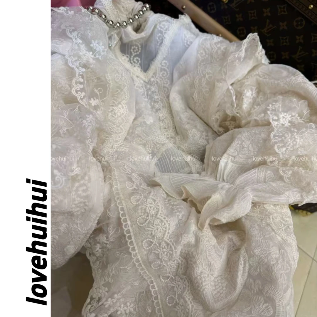 lovehuihui《遗落在丛林的精灵•夏》超重工蕾丝薄款上衣