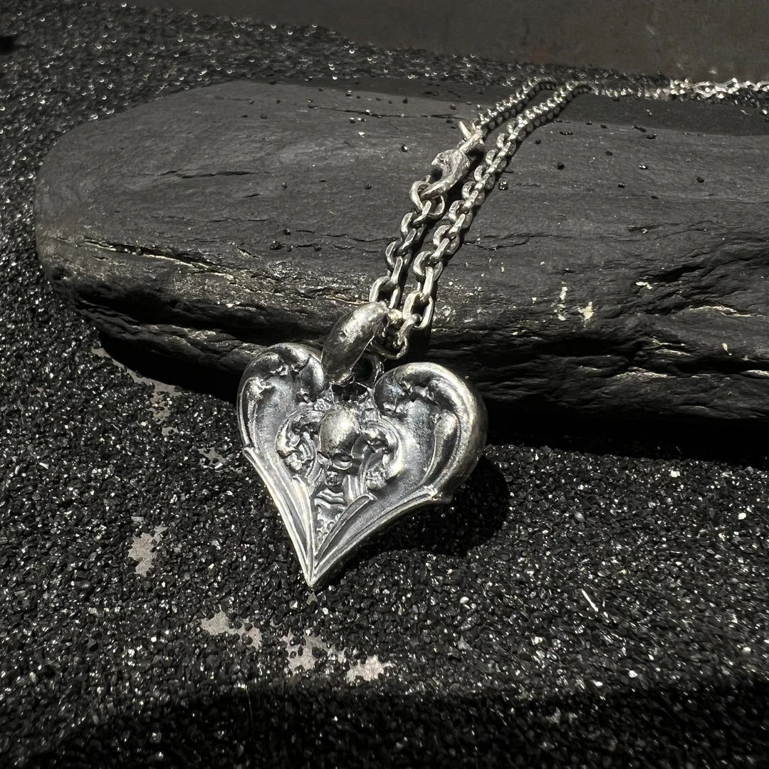 吊坠925银 灵史会馆-925银-桃心项链