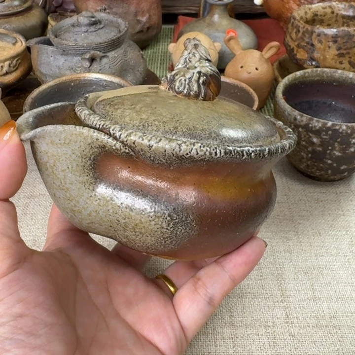 备前烧 岩本政一 大黑天宝瓶