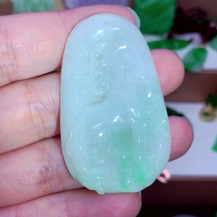翡翠未镶嵌吊坠(不含链)