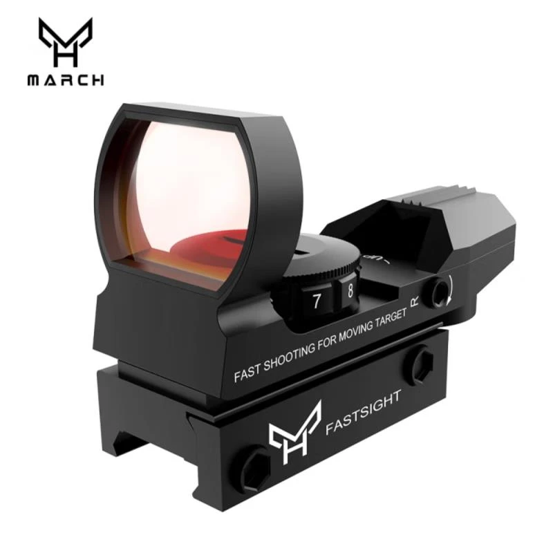 进军红点瞄准镜吃鸡四变点全息瞄反射倍数四种样式 四变点20MM
