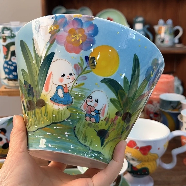 陶景德镇釉下手绘陶瓷