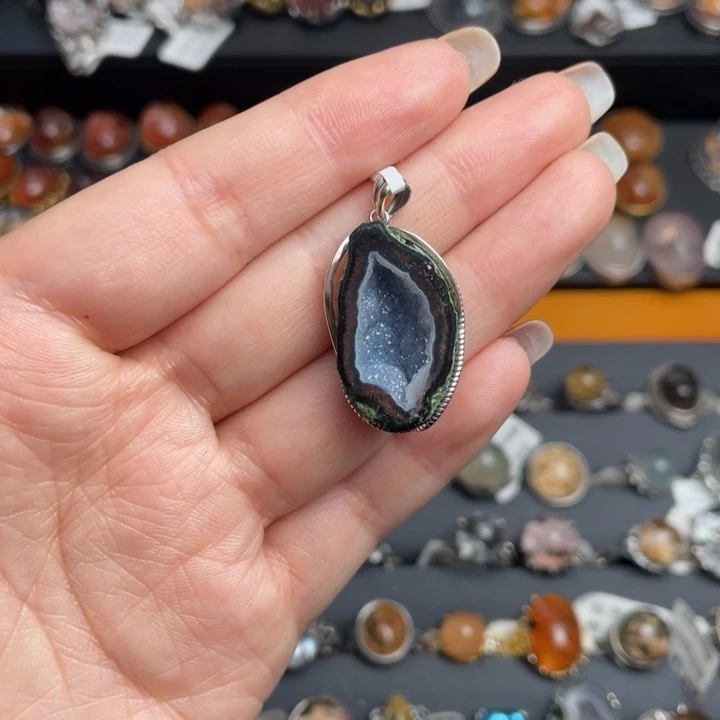 水晶颈饰银S925镶嵌1111111111