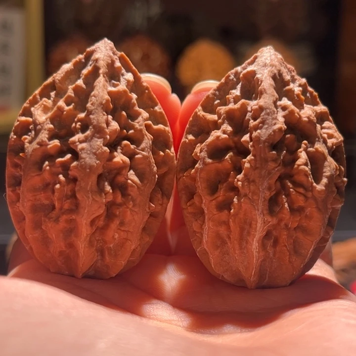 吊坠文玩核桃火焰纹9