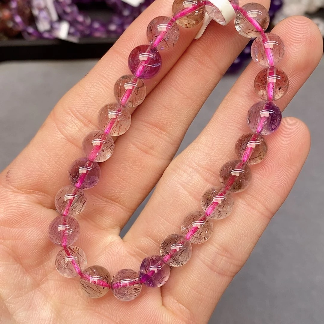水晶手链未镶嵌7仙女超七8mm