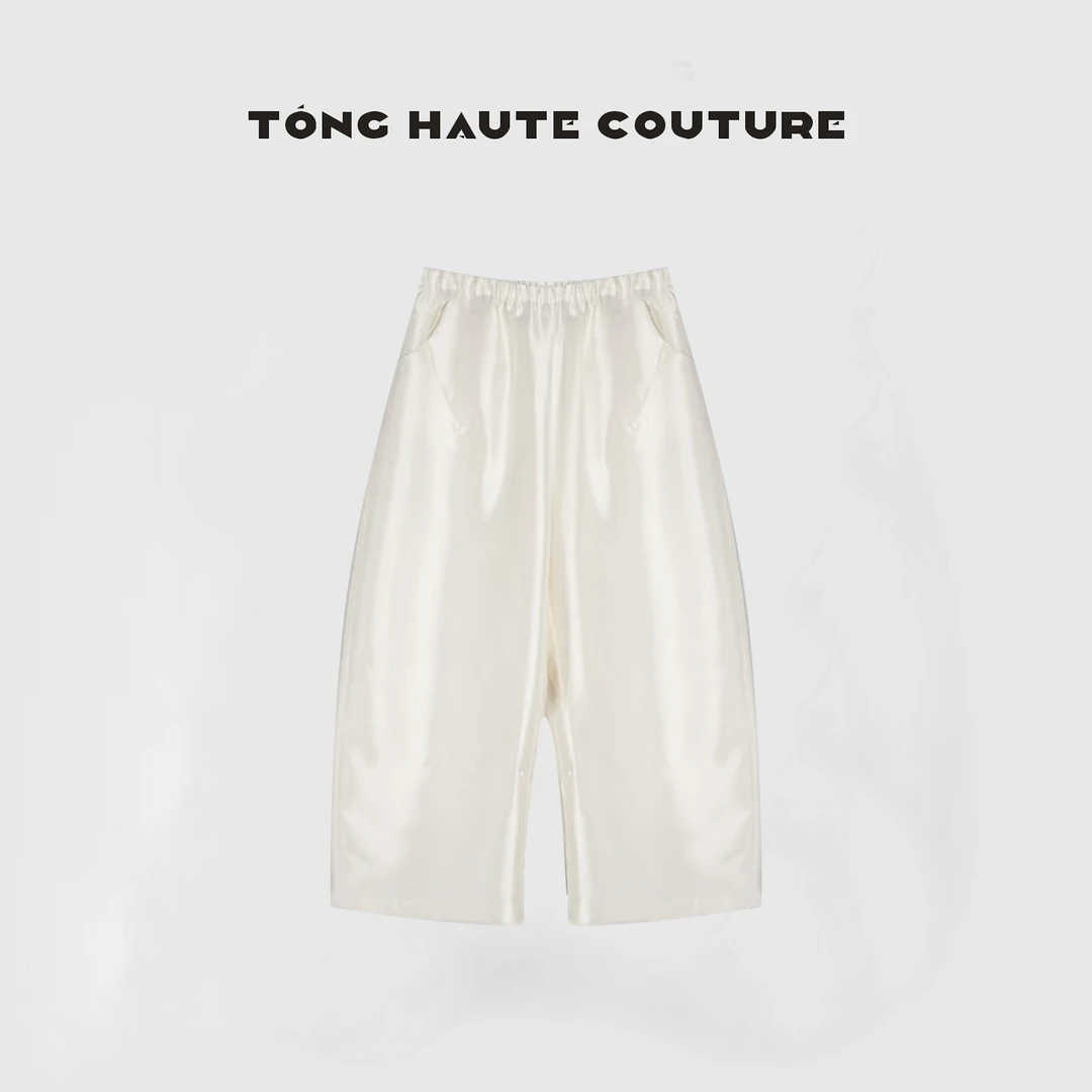 【飞白流泉】夏季新款轻奢风桑蚕丝+羊毛高级感丝毛休闲裤 YK034