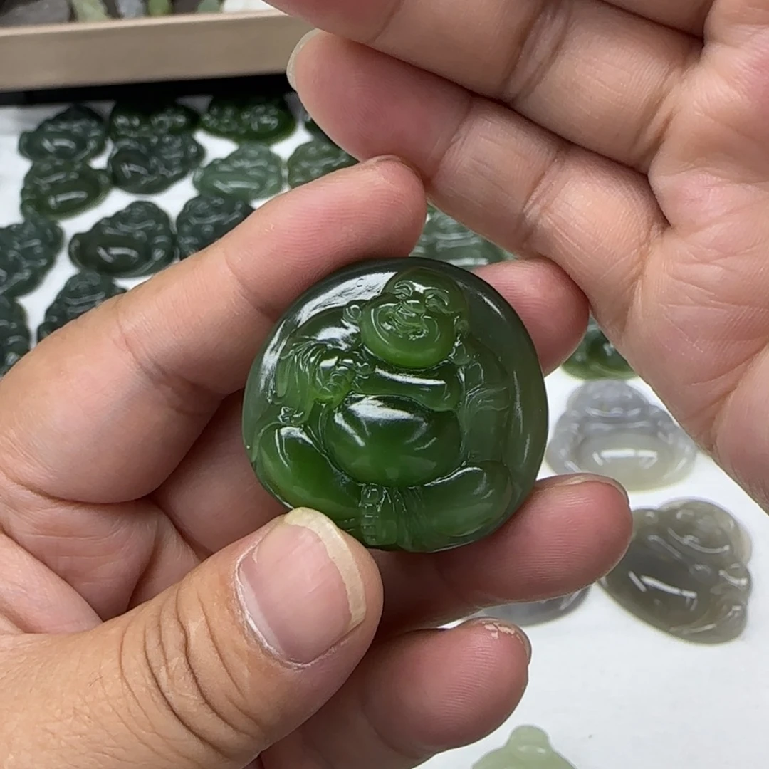 和田玉未镶嵌吊坠(不含链)