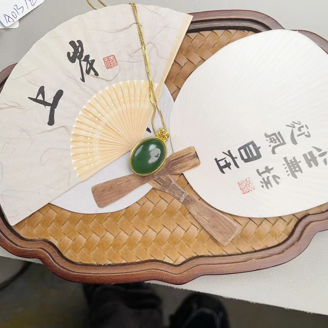 和田玉双面大蛋面吊坠 多样性发货拍一发一