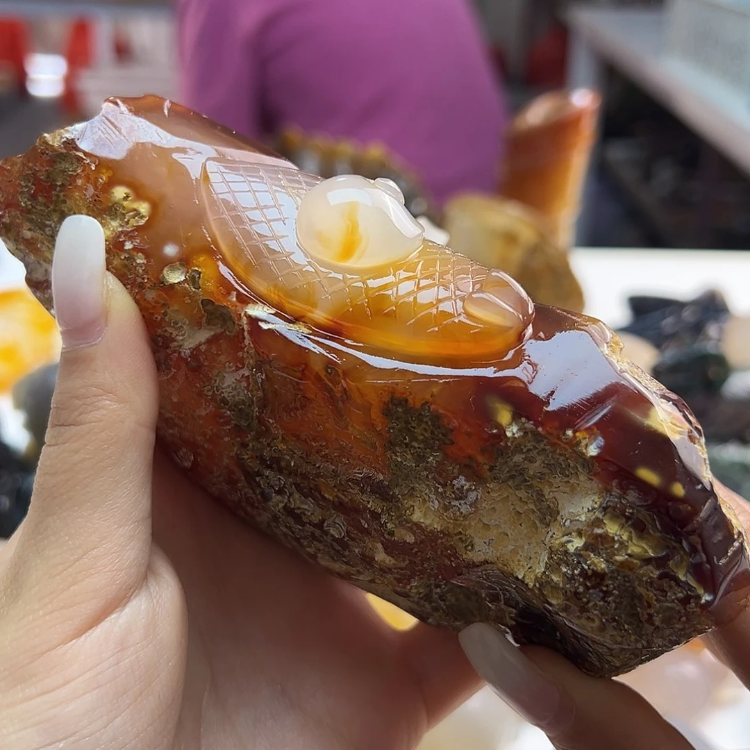 玛瑙/玉髓未镶嵌吊坠(不含链)