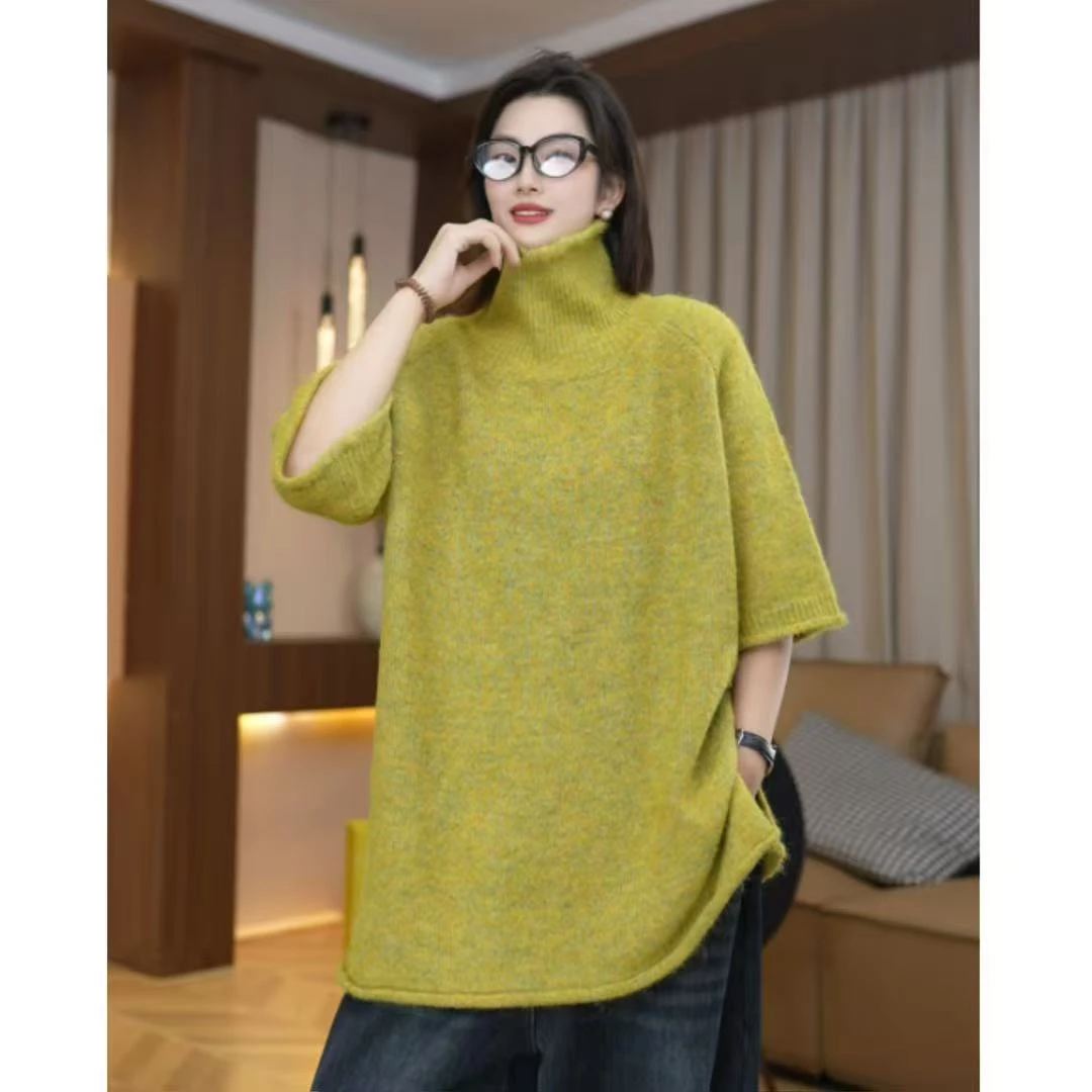 【瑶瑶推荐】加厚冬季高领毛衣高级感女套头慵懒风软糯针织上衣3