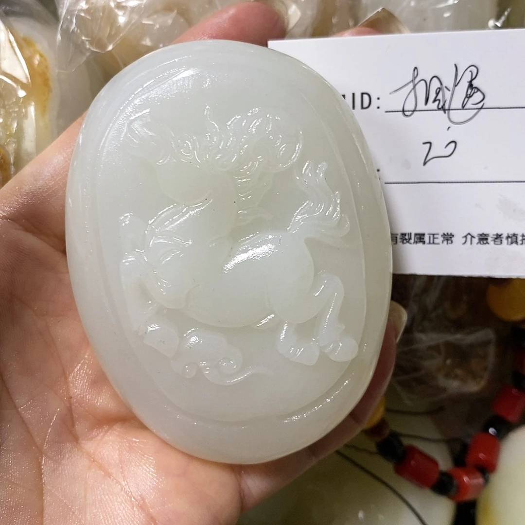 石材相**缘古青石手把件