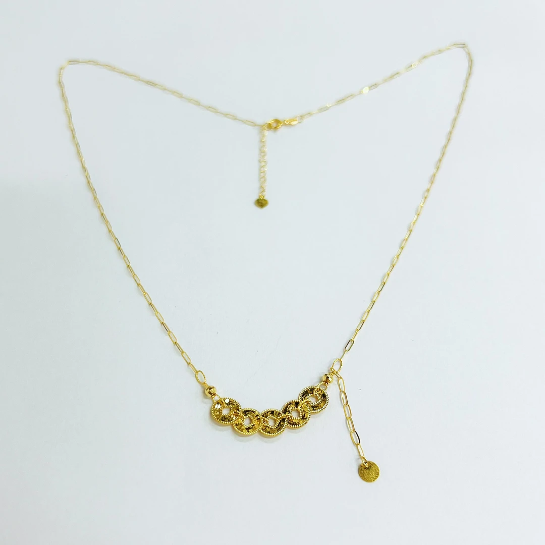 18k金爆闪五钱项链【QL06809】