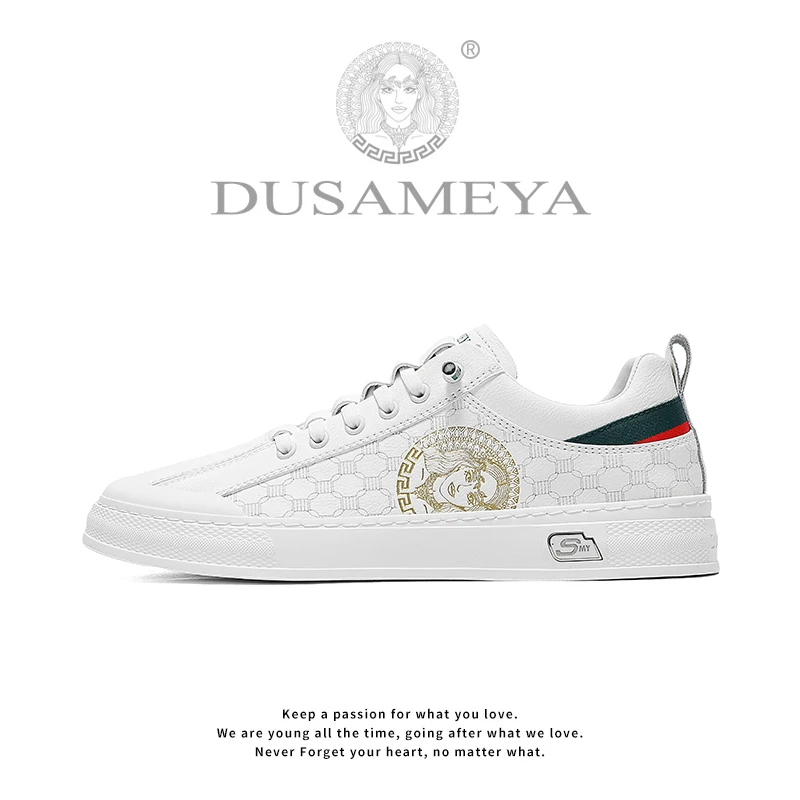 DUSAMEYA/杜莎米娅新款透气休闲板鞋低帮防滑耐磨百搭小白鞋6692