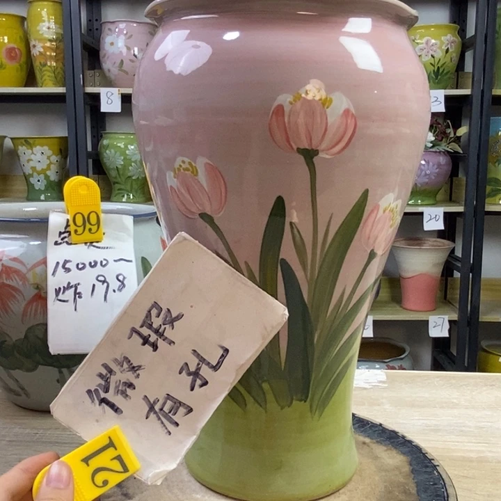 景德镇高温陶瓷花盆