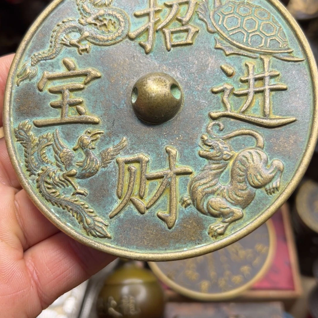 铜摆件欢迎欢迎你