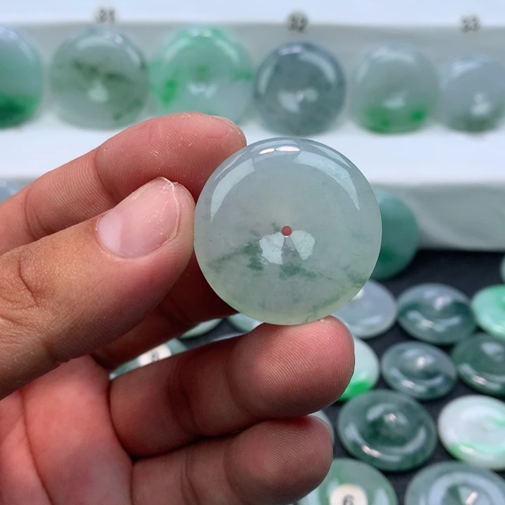 颈饰未镶嵌翡翠缅甸天然A货翡翠31.3-6.4