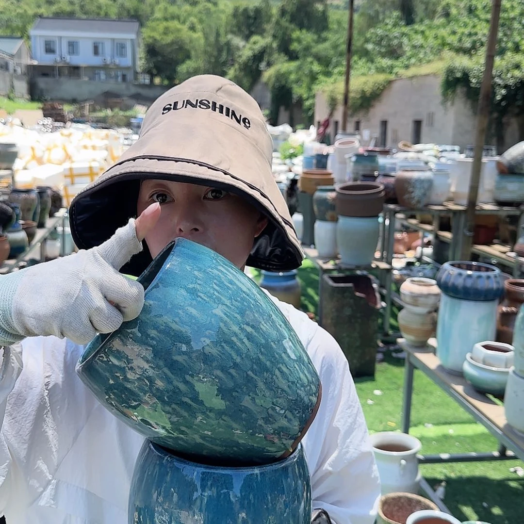 紫砂花盆王嫂花盆0701-711高20口15