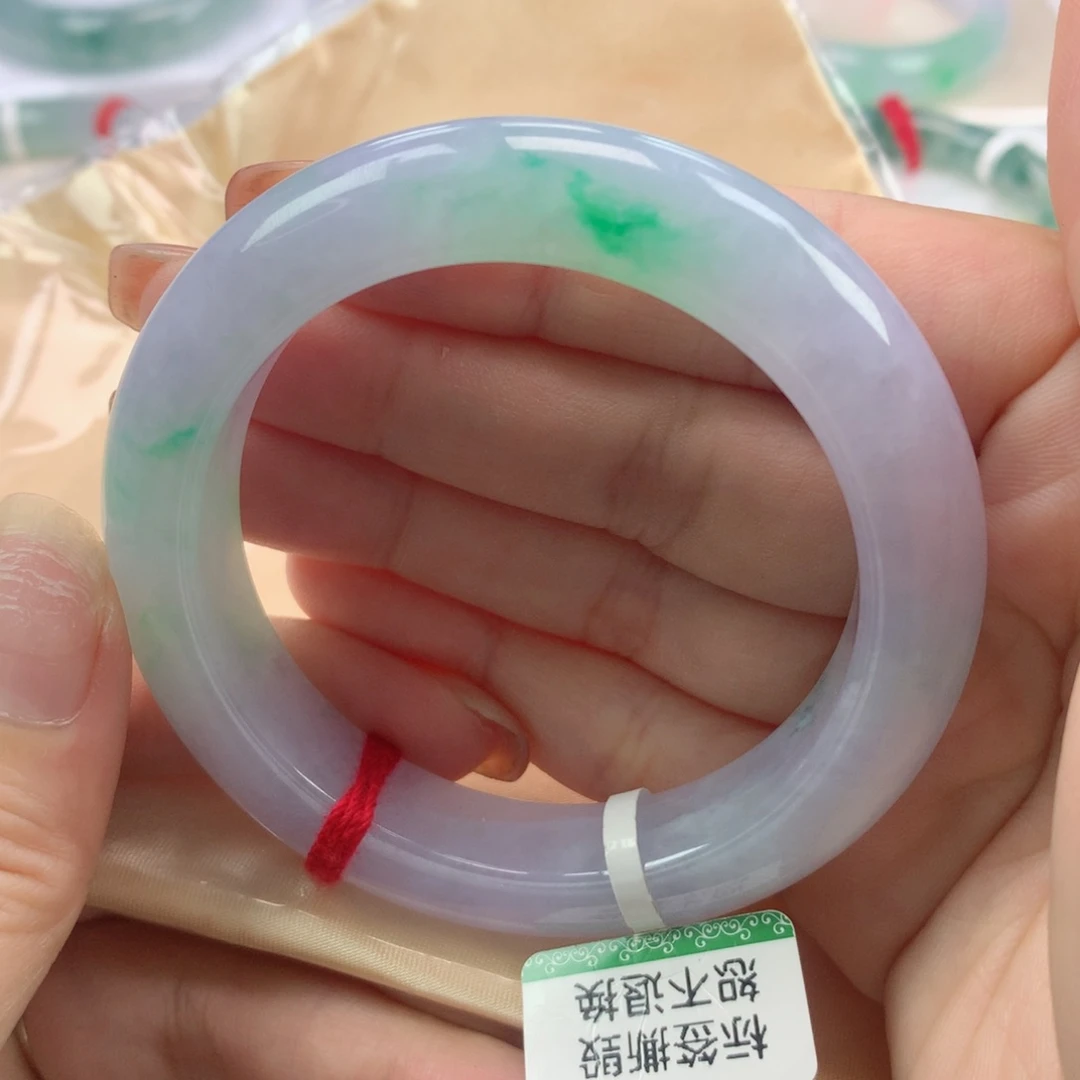 未镶嵌手镯翡翠缅甸天然翡翠55圈