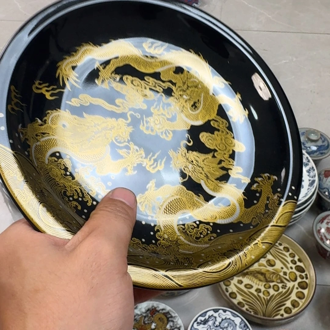 杯坞金釉金龙大壶承