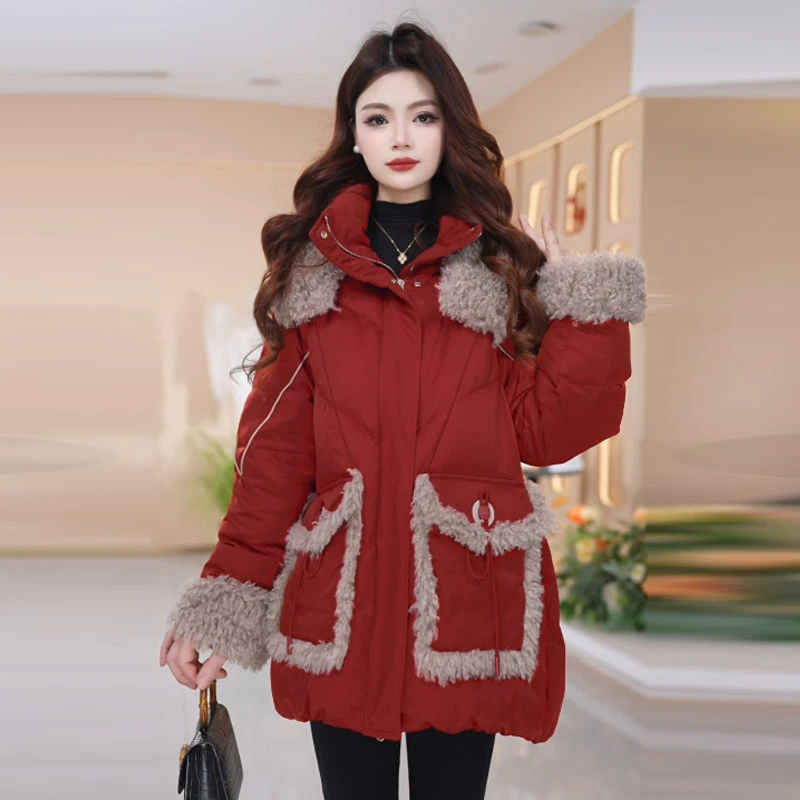 【羽绒服】冬季白鸭绒羽绒服百搭新款时尚气质休闲保暖外套女冬款