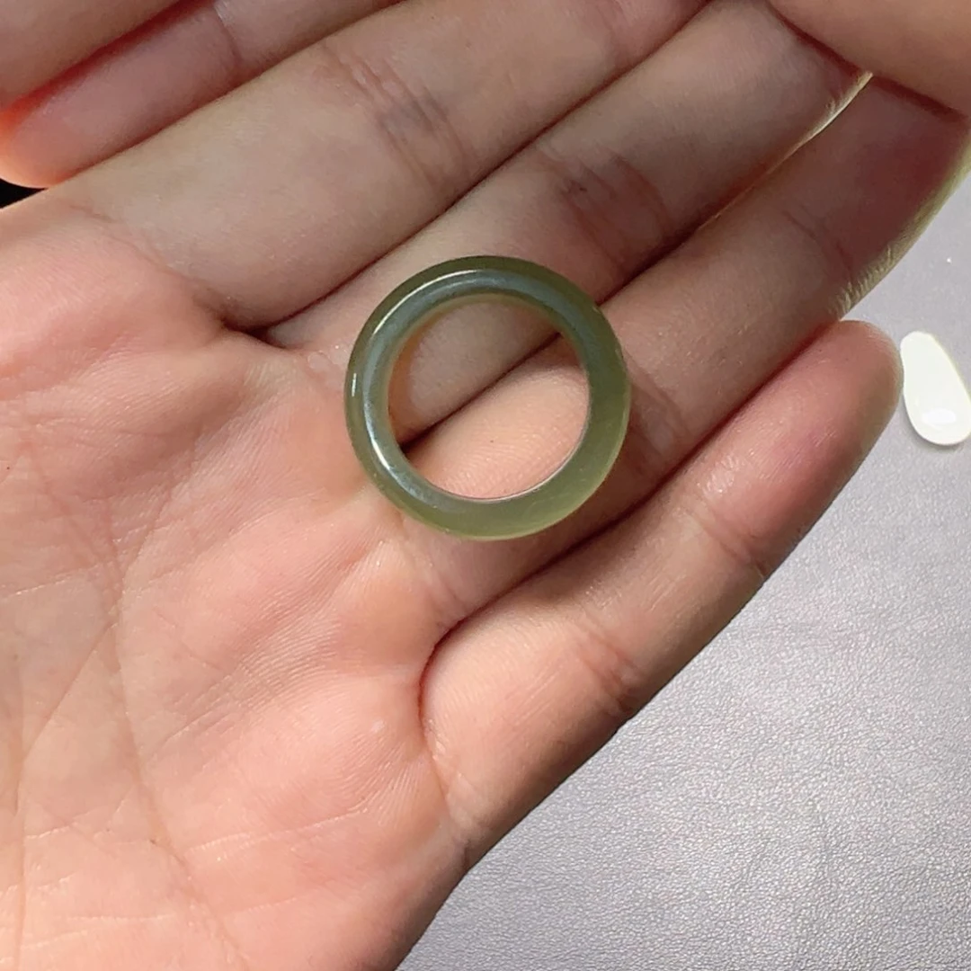和田玉戒指未镶嵌戒圈